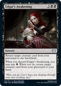 Edgar's Awakening - Innistrad: Crimson Vow - Magic: The Gathering card