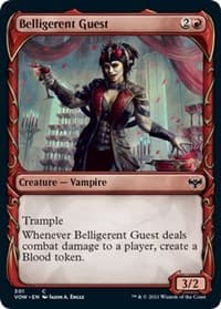 Belligerent Guest (Showcase) - Innistrad: Crimson Vow - Magic: The Gathering card