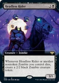 Headless Rider (Extended Art) - Innistrad: Crimson Vow - Magic: The Gathering card