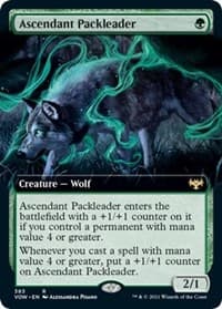 Ascendant Packleader (Extended Art) - Innistrad: Crimson Vow - Magic: The Gathering card