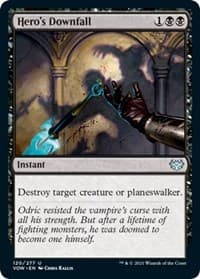 Hero's Downfall - Innistrad: Crimson Vow - Magic: The Gathering card