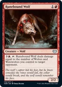 Runebound Wolf - Innistrad: Crimson Vow - Magic: The Gathering card