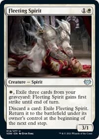 Fleeting Spirit - Innistrad: Crimson Vow - Magic: The Gathering card