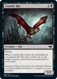 Courier Bat - Innistrad: Crimson Vow - Magic: The Gathering card