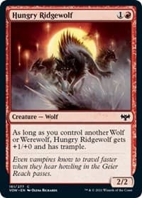 Hungry Ridgewolf - Innistrad: Crimson Vow - Magic: The Gathering card