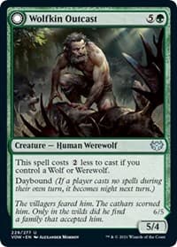 Wolfkin Outcast - Innistrad: Crimson Vow - Magic: The Gathering card
