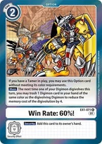 Win Rate: 60%! - Classic Collection - Digimon Card Game card