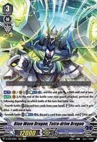 Blue Wave Dragon, Tetra-drive Dragon - D-VS01: V Clan Collection Vol.1 - Cardfight Vanguard card