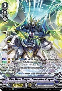 Blue Wave Dragon, Tetra-drive Dragon (SP) - D-VS01: V Clan Collection Vol.1 - Cardfight Vanguard card