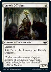 Unholy Officiant - Innistrad: Crimson Vow - Magic: The Gathering card