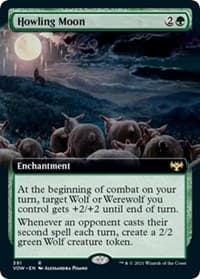 Howling Moon (Extended Art) - Innistrad: Crimson Vow - Magic: The Gathering card