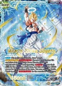 Son Goku & Vegeta // Miracle Strike Gogeta (Gold Stamped) - Mythic Booster - Dragon Ball Super: Masters card