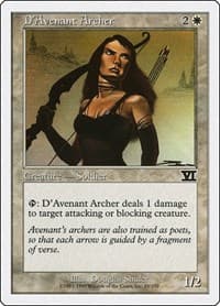 D'Avenant Archer - Classic Sixth Edition - Magic: The Gathering card