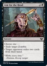 Aim for the Head - Innistrad: Crimson Vow - Magic: The Gathering card