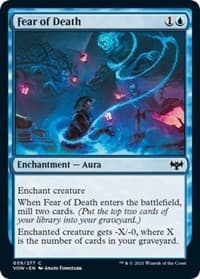 Fear of Death - Innistrad: Crimson Vow - Magic: The Gathering card