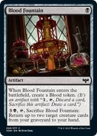 Blood Fountain - Innistrad: Crimson Vow - Magic: The Gathering card