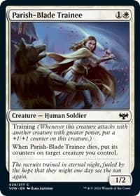 Parish-Blade Trainee - Innistrad: Crimson Vow - Magic: The Gathering card