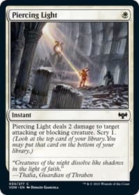 Piercing Light - Innistrad: Crimson Vow - Magic: The Gathering card