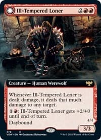 Ill-Tempered Loner (Extended Art) - Innistrad: Crimson Vow - Magic: The Gathering card