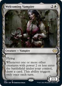 Welcoming Vampire (Showcase) - Innistrad: Crimson Vow - Magic: The Gathering card