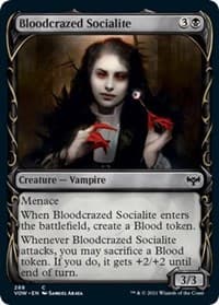 Bloodcrazed Socialite (Showcase) - Innistrad: Crimson Vow - Magic: The Gathering card