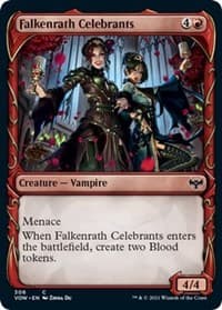 Falkenrath Celebrants (Showcase) - Innistrad: Crimson Vow - Magic: The Gathering card