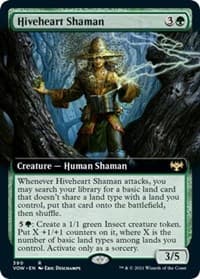 Hiveheart Shaman (Extended Art) - Innistrad: Crimson Vow - Magic: The Gathering card