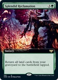 Splendid Reclamation (Extended Art) - Innistrad: Crimson Vow - Magic: The Gathering card