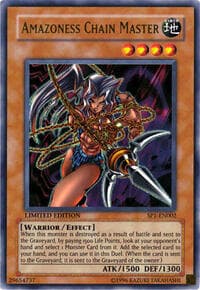 Amazoness Chain Master - Sneak Preview Series 1 - YuGiOh card