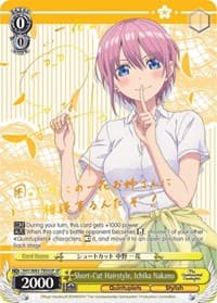 Short-Cut Hairstyle, Ichika Nakano (SP) - The Quintessential Quintuplets - Weiss Schwarz card