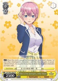 Eldest of the Quintuplets, Ichika Nakano - The Quintessential Quintuplets - Weiss Schwarz card