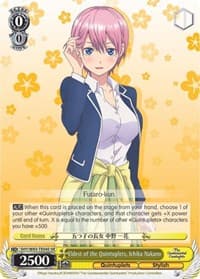 Eldest of the Quintuplets, Ichika Nakano (SR) - The Quintessential Quintuplets - Weiss Schwarz card