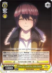 Sitting by a Small Fire, Ichika Nakano - The Quintessential Quintuplets - Weiss Schwarz card