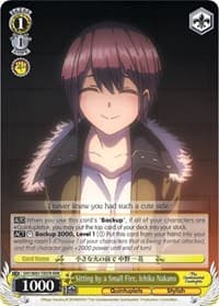 Sitting by a Small Fire, Ichika Nakano (RRR) - The Quintessential Quintuplets - Weiss Schwarz card