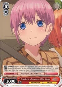 Stranded in a Snowstorm, Ichika Nakano - The Quintessential Quintuplets - Weiss Schwarz card