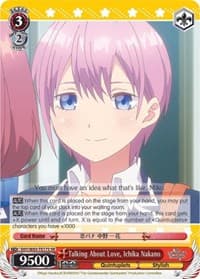 Talking About Love, Ichika Nakano (SR) - The Quintessential Quintuplets - Weiss Schwarz card