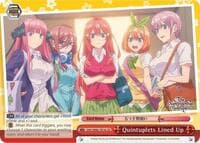 Quintuplets Lined Up (Red) - The Quintessential Quintuplets - Weiss Schwarz card
