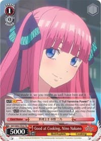 Good at Cooking, Nino Nakano - The Quintessential Quintuplets - Weiss Schwarz card