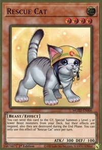 Rescue Cat (Alternate Art) - Maximum Gold: El Dorado - YuGiOh card