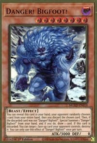 Danger! Bigfoot! (Alternate Art) - Maximum Gold: El Dorado - YuGiOh card