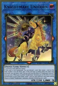 Knightmare Unicorn (Alternate Art) - Maximum Gold: El Dorado - YuGiOh card