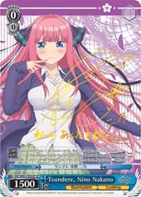 Tsundere, Nino Nakano (SP) - The Quintessential Quintuplets - Weiss Schwarz card