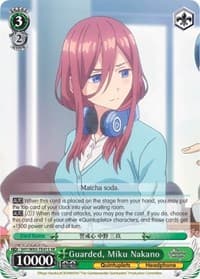 Guarded, Miku Nakano (SR) - The Quintessential Quintuplets - Weiss Schwarz card