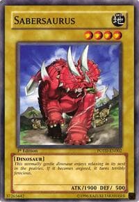 Sabersaurus - Power of the Duelist - YuGiOh card