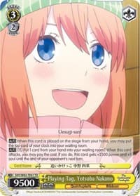 Playing Tag, Yotsuba Nakano - The Quintessential Quintuplets - Weiss Schwarz card