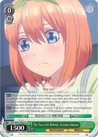 The Two Left Behind, Yotsuba Nakano - The Quintessential Quintuplets - Weiss Schwarz card