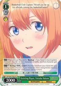 Assisting Player, Yotsuba Nakano - The Quintessential Quintuplets - Weiss Schwarz card