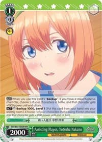 Assisting Player, Yotsuba Nakano (RRR) - The Quintessential Quintuplets - Weiss Schwarz card