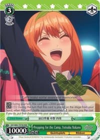 Prepping for the Camp, Yotsuba Nakano (RRR) - The Quintessential Quintuplets - Weiss Schwarz card