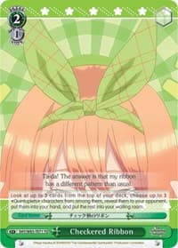 Checkered Ribbon - The Quintessential Quintuplets - Weiss Schwarz card